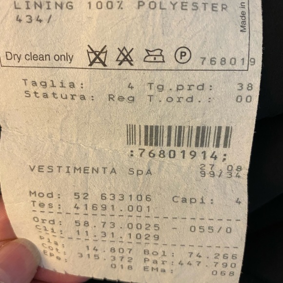 Y2K~Giorgio Armani~Little Black Dress size 4 US NWT~ exquisite~ size 4 - Picture 11 of 14